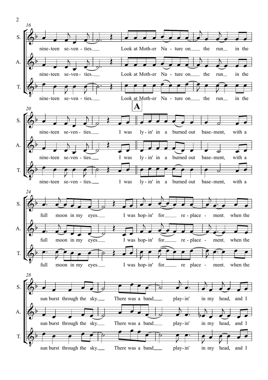 After the Gold Rush (arr. Abi Moore) SAT scores gallery preview page 2