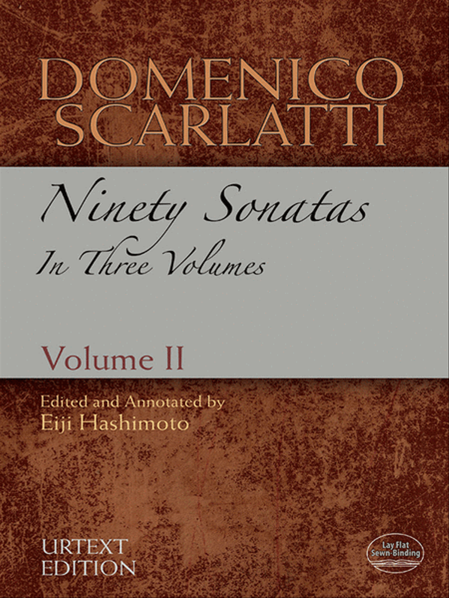 Domenico Scarlatti -- Ninety Sonatas in Three Volumes, Volume II Piano Solo scores gallery preview page 1