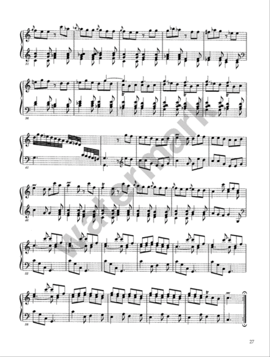 Domenico Scarlatti -- Ninety Sonatas in Three Volumes, Volume II Piano Solo scores gallery preview page 8