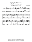 SPRING (La Primavera), 1st. Mov., String Duo, Intermediate Level for violin and cello