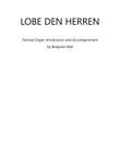 Lobe Den Herren (Introduction and Accompaniment)