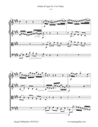 BACH: Prelude & Fugue No. 9 in E Major, BWV 878 for String Quartet String Quartet scores gallery preview page 6