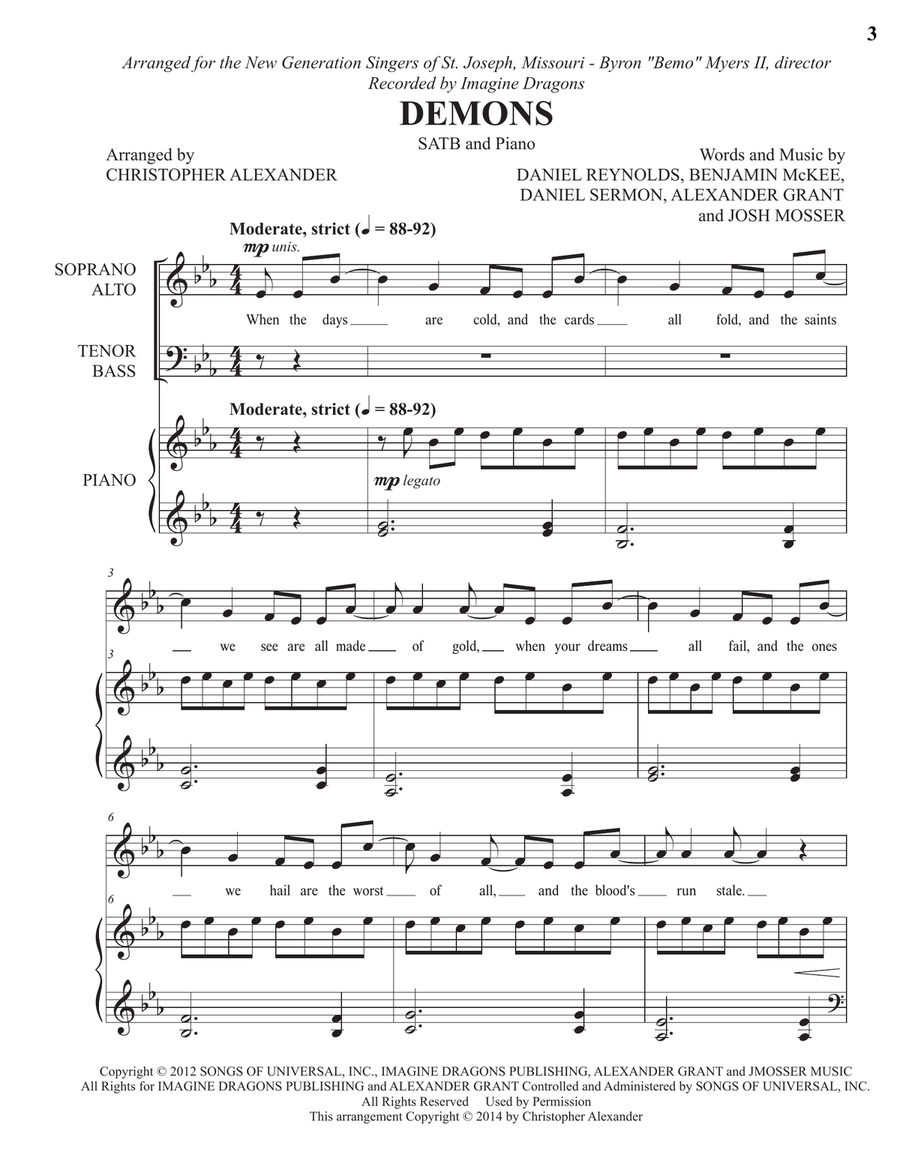 Demons 4-Part scores gallery preview page 3
