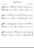 Amazing Grace - Easy Piano