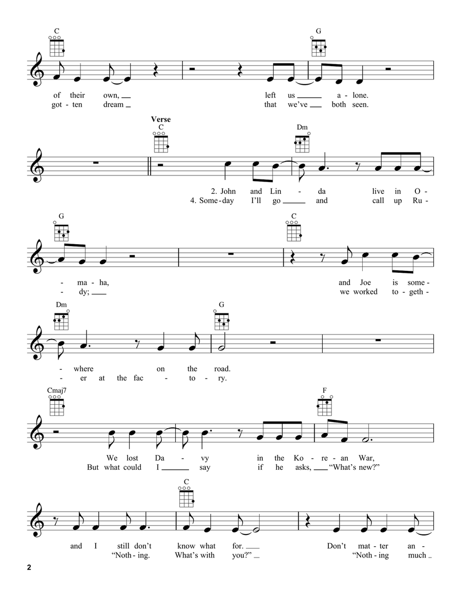 Hello In There Ukulele scores gallery preview page 2