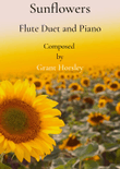 Sunflowers. Flute Duet and Piano- Intermediate