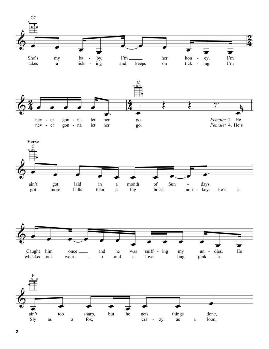 In Spite Of Ourselves In Spite Of Ourselves Ukulele scores gallery preview page 2