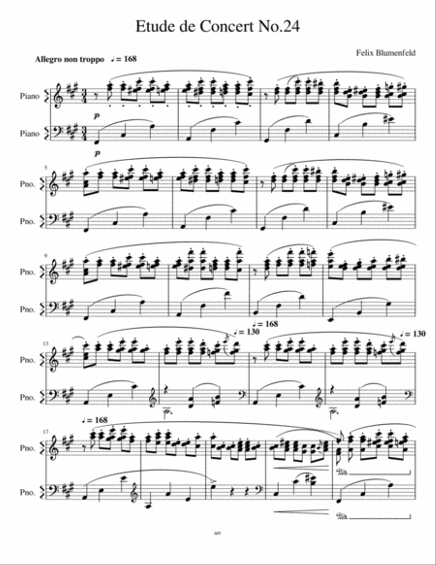 Etude de Concert No.24 Piano Method scores gallery preview page 1