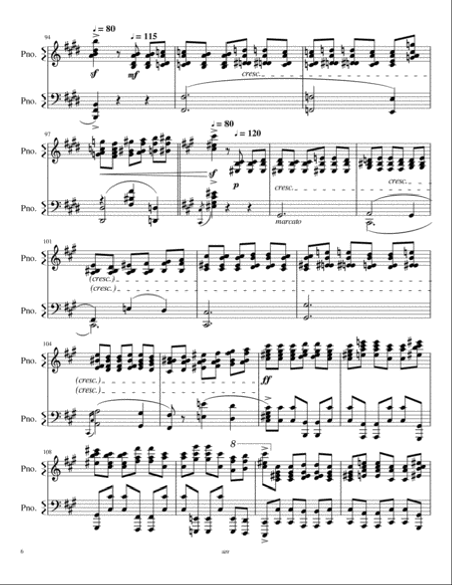 Etude de Concert No.24 Piano Method scores gallery preview page 6