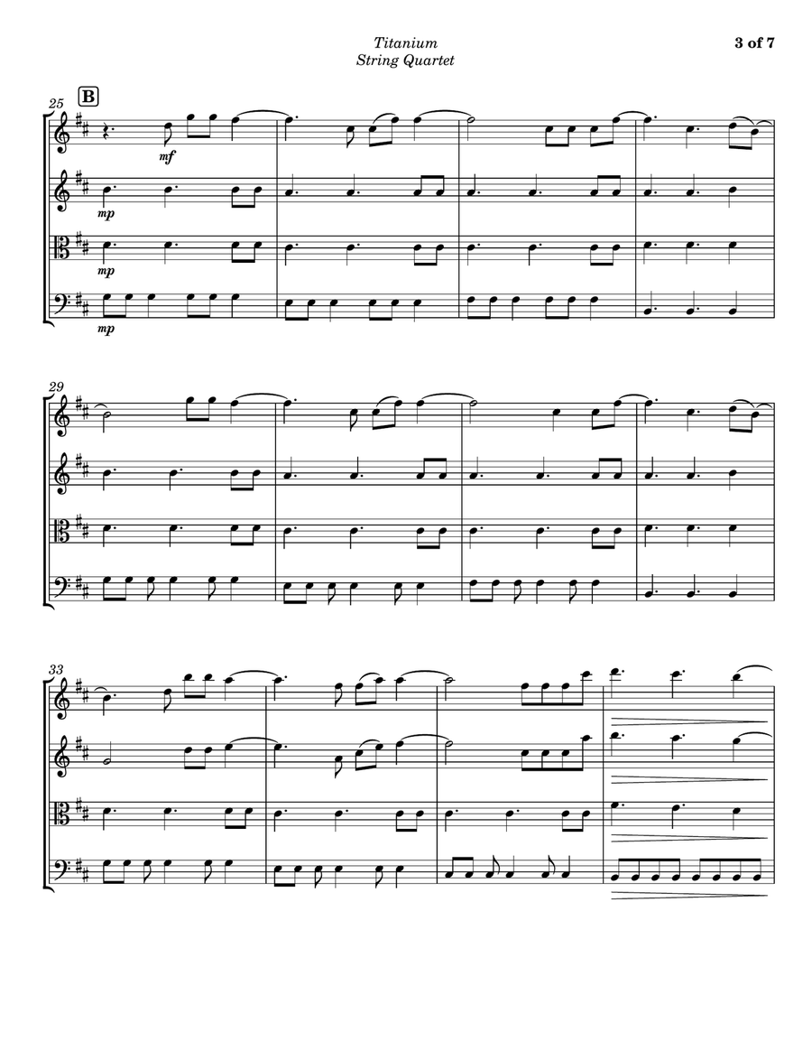 Titanium String Quartet scores gallery preview page 3