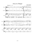 Away in a Manger (viola duet) with optional piano accompaniment mini preview