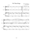 We Three Kings (viola duet) with optional piano accompaniment mini preview