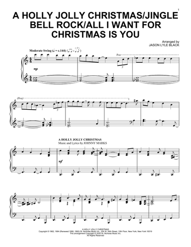 A Holly Jolly Christmas/Jingle Bell Rock/All I Want For Christmas Is You