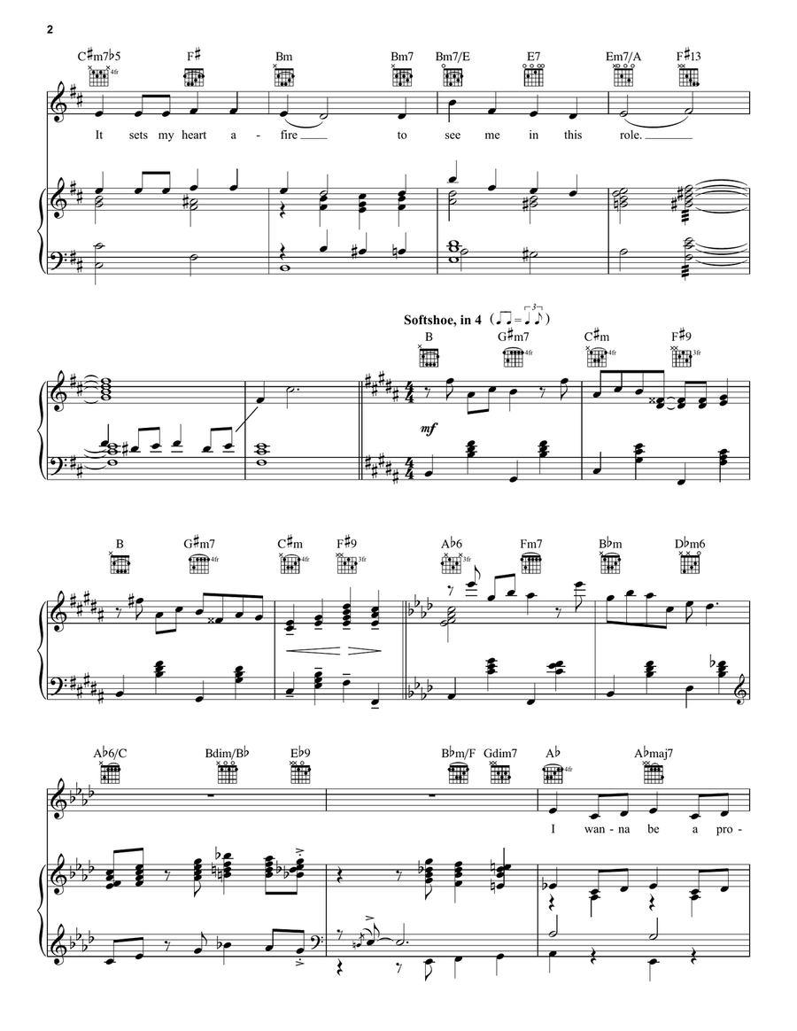 I Wanna Be A Producer (from The Producers) Piano, Vocal, Guitar scores gallery preview page 2