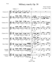 Military march, op.38