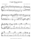 O Light Whose Splendor (ST. CLEMENT) Piano Solo mini preview