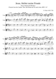 Bach Jesus bleibet meine Freude Jesus Alegria dos Homens for four violas