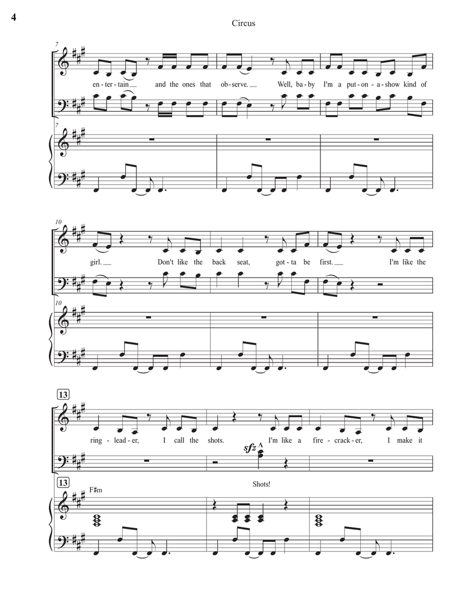 Circus Circus 4-Part scores gallery preview page 4