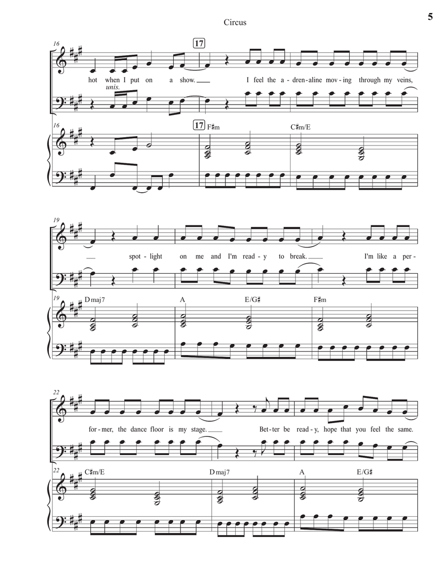 Circus Circus 4-Part scores gallery preview page 5