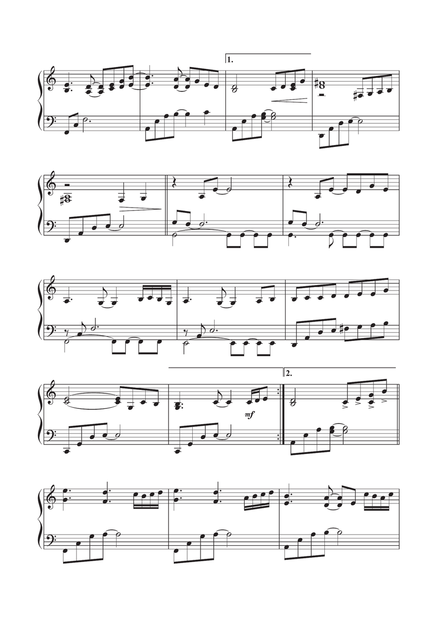 On My Way - Piano Solo Sheet Music Piano Solo scores gallery preview page 2