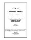 Ave Maria Gig Pack - 3 lead sheet arrangements of Ave Maria as composed by Bach/Gounod, Schubert & C