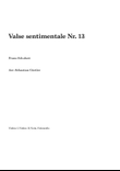 Valse sentimental Nr. 13