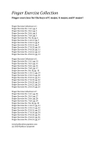 Finger Exercise Collection for Piano