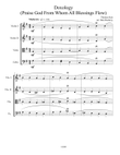 Doxology (Jazz Harmonization) for String Quartet - (Praise God From Whom All Blessings Flow)