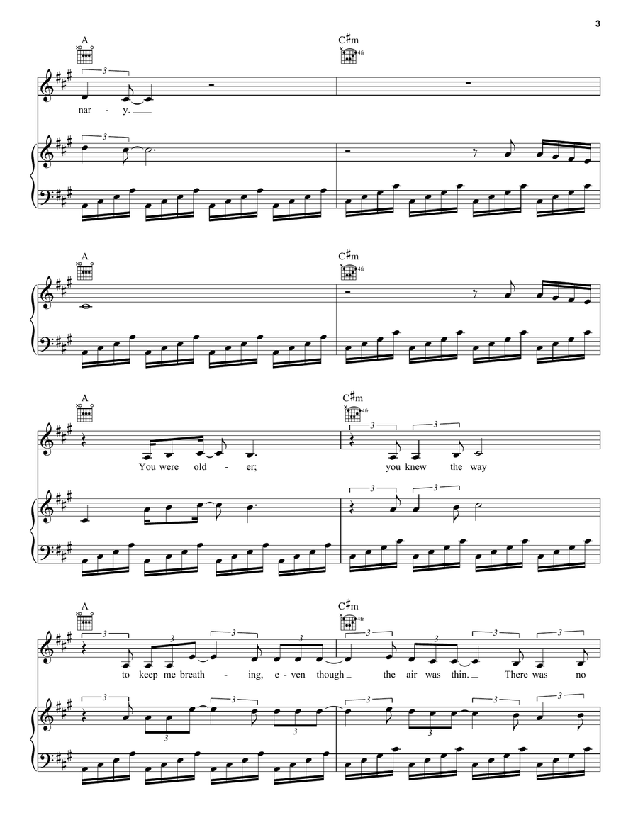 Miner's Canary Miner's Canary Piano, Vocal, Guitar scores gallery preview page 3