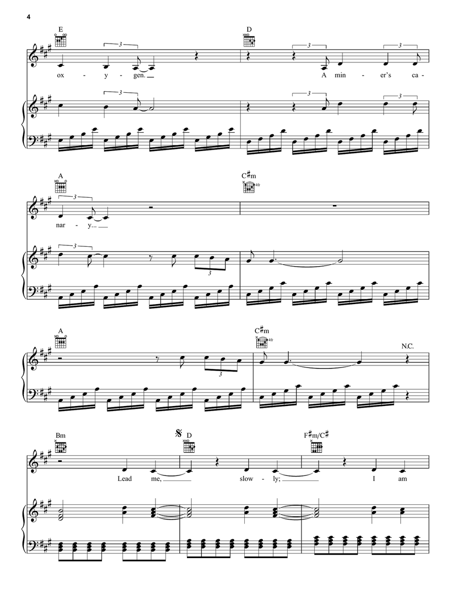 Miner's Canary Miner's Canary Piano, Vocal, Guitar scores gallery preview page 4