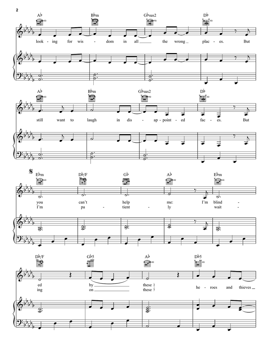 Heroes & Thieves Heroes & Thieves Piano, Vocal, Guitar scores gallery preview page 2