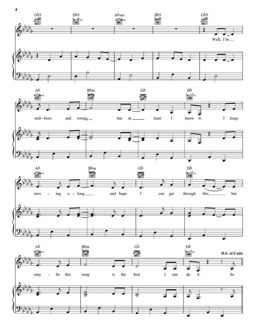 Heroes & Thieves Heroes & Thieves Piano, Vocal, Guitar scores gallery preview page 4