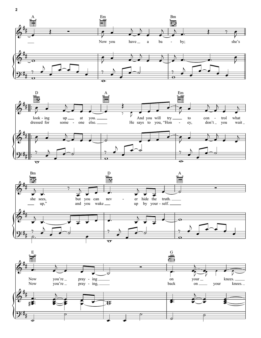 Salesman Salesman Piano, Vocal, Guitar scores gallery preview page 2