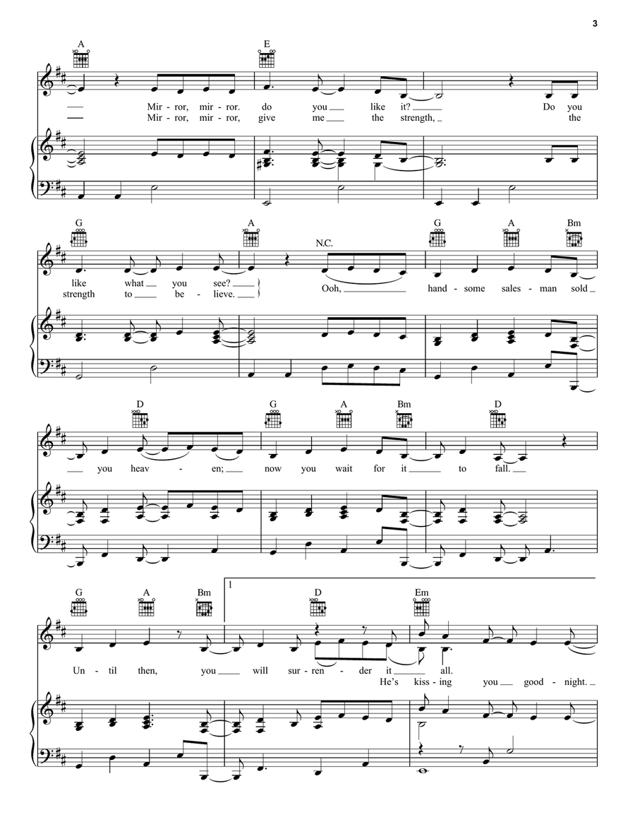 Salesman Salesman Piano, Vocal, Guitar scores gallery preview page 3