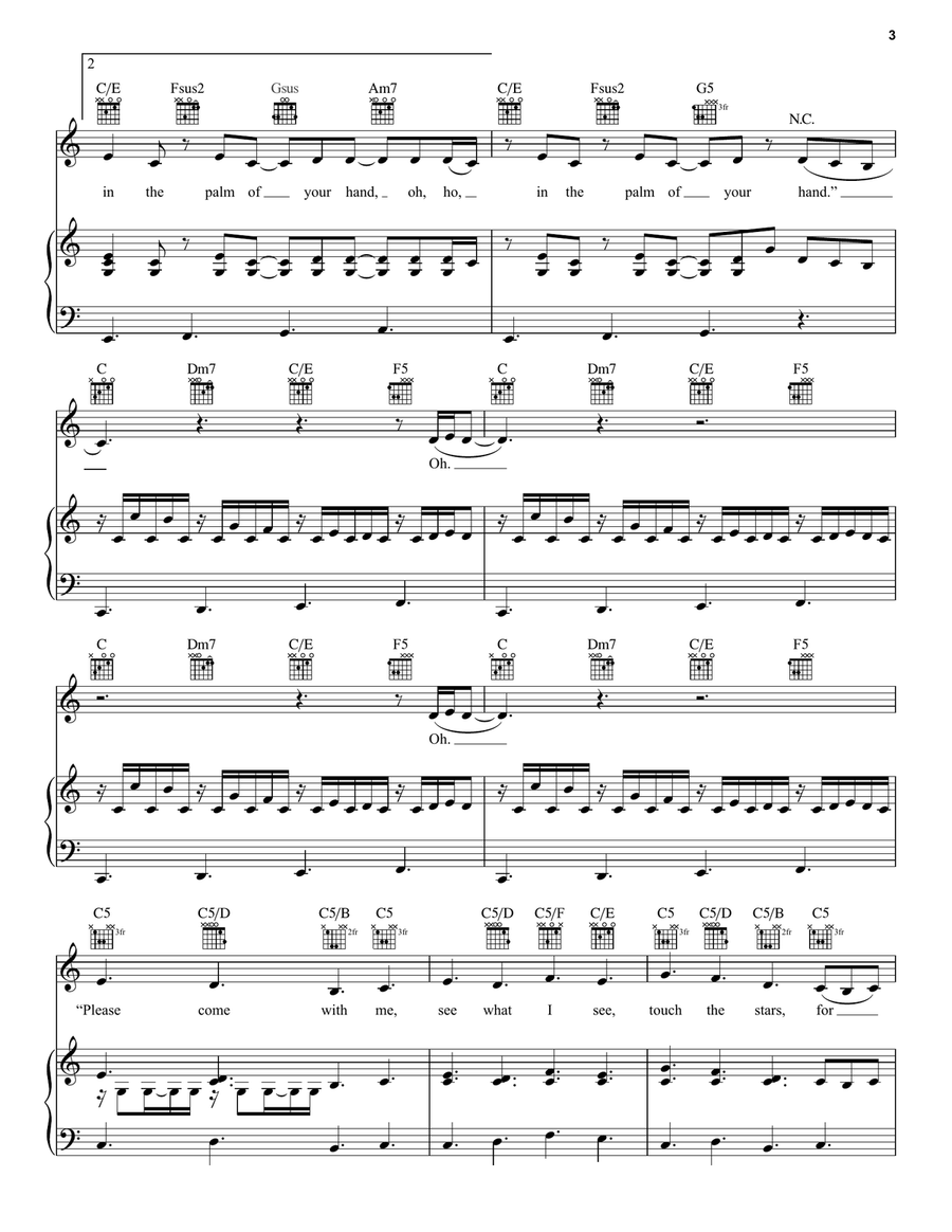 Ordinary Day Ordinary Day Piano, Vocal, Guitar scores gallery preview page 3