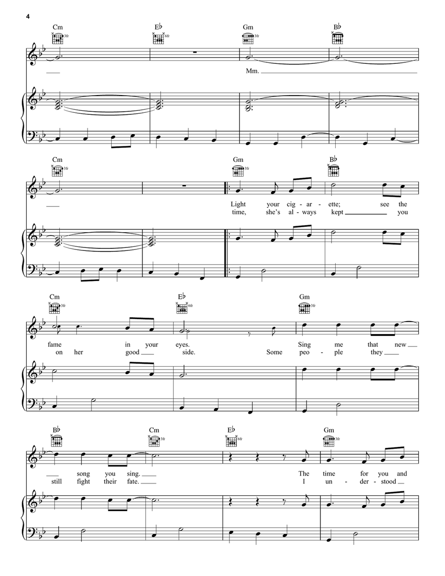 Blue Pool Blue Pool Piano, Vocal, Guitar scores gallery preview page 4