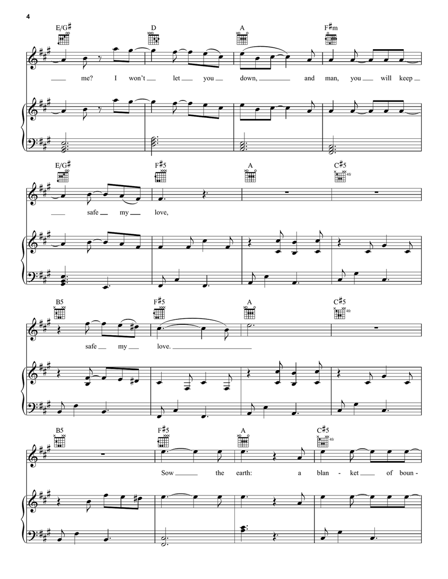 Willows Willows Piano, Vocal, Guitar scores gallery preview page 4