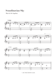 Scandinavian Sky - Silent & Slow Piano Solo Sheet Music mini preview