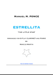 Estrellita for Bb Clarinet and Piano
