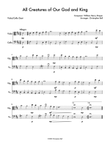 All Creatures of Our God and King (Easy Viola/Cello Duet) mini preview