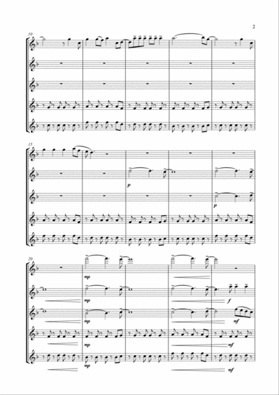 Viva La Vida Woodwind Ensemble scores gallery preview page 3