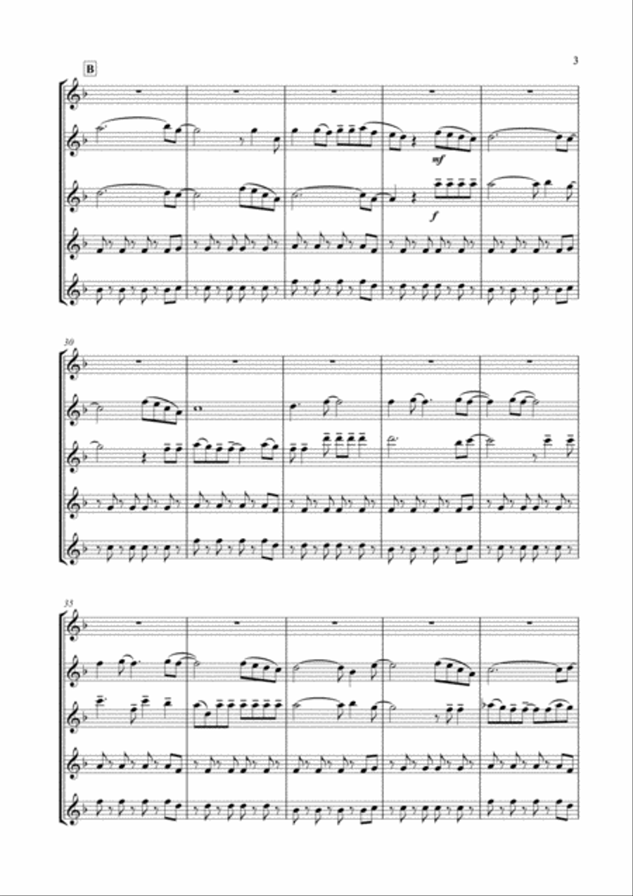 Viva La Vida Woodwind Ensemble scores gallery preview page 4