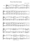 Flower Duet from Lakme for Violin and Cello Duet
