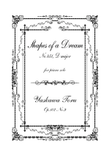 Shapes of a Dream No.451, D major, Op.102 No.9