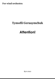 Attention. Agressive energetic music for big band