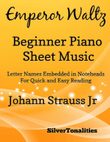 Emperor Waltz Opus 437 Beginner Piano Sheet Music mini preview