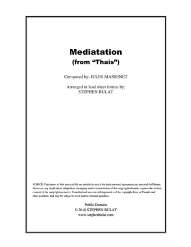 Meditation (from 