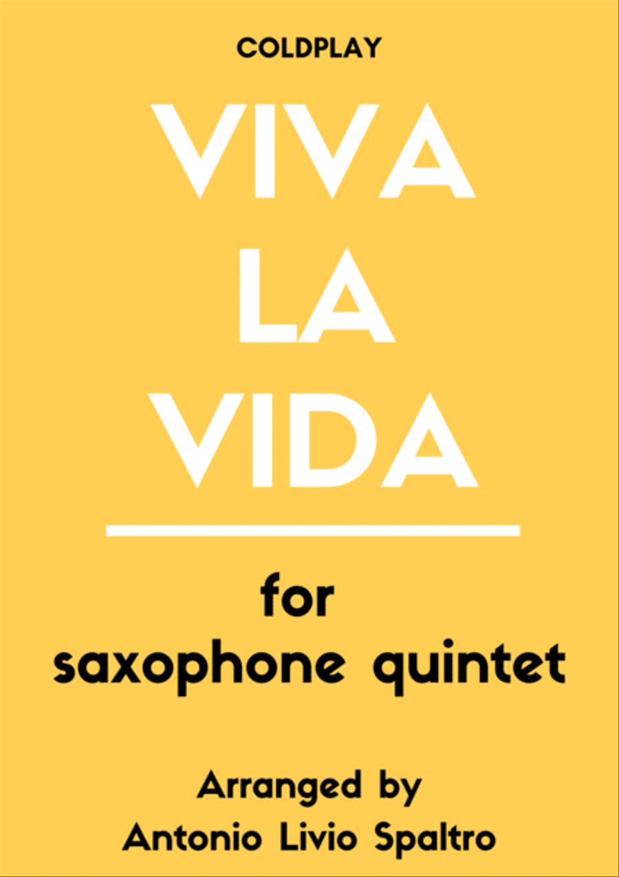Viva La Vida Saxophone Quintet scores gallery preview page 1