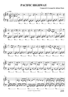 PACIFIC HIGHWAY (PIANO VERSION) - J. MOLTENI Easy Piano scores gallery preview page 3