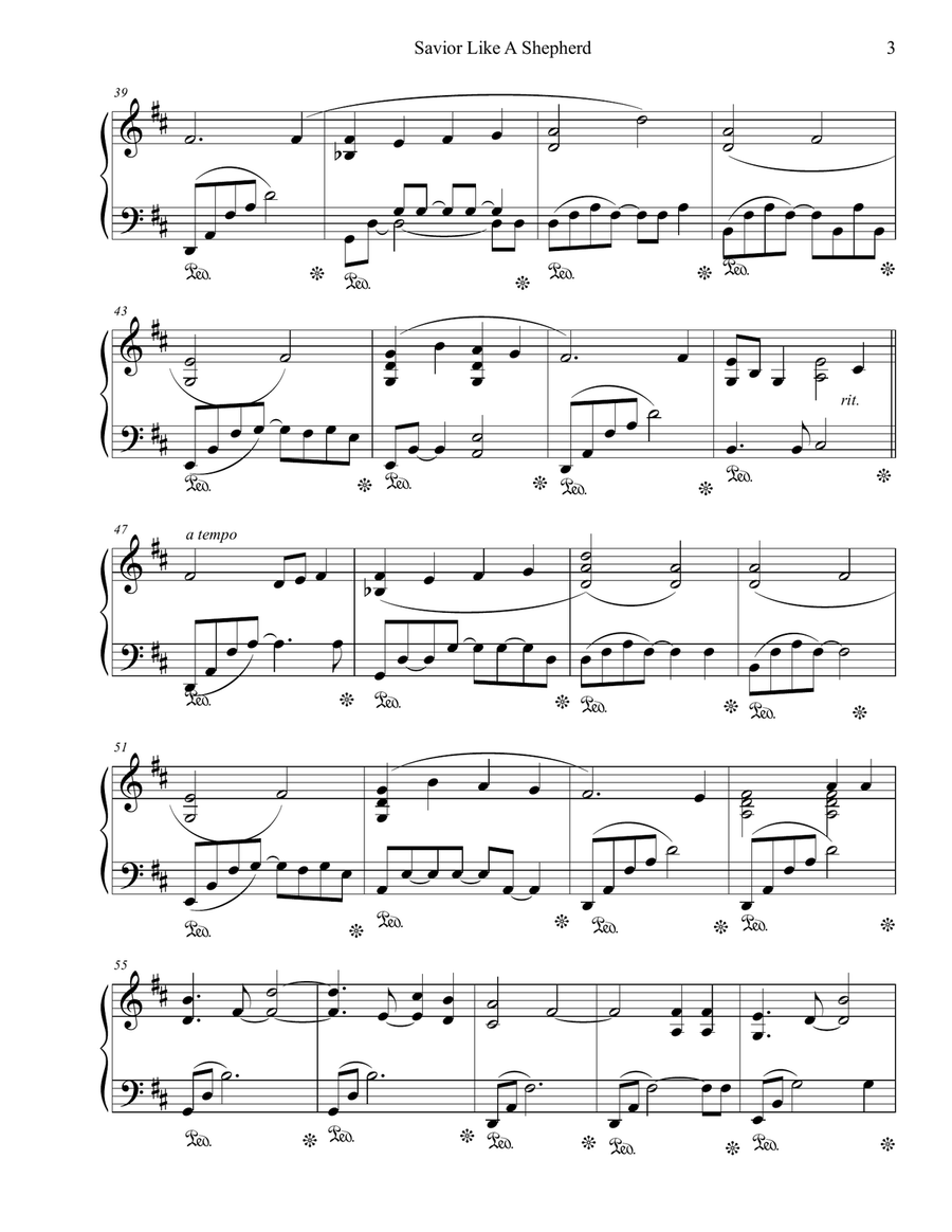 Savior Like a Shepherd Lead Us Piano Solo scores gallery preview page 3